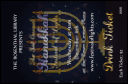 Hanukkah Menorah Drink Ticket