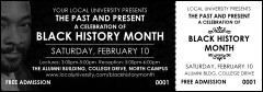 Black History Month Event Ticket