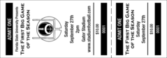 American Football General Admission Ticket 001