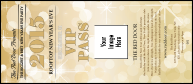 Gold Glitter VIP Pass