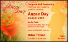 Anzac Day Drink Ticket
