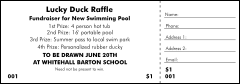 Budget Black And White Raffle Ticket - 006