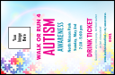 Autism Awareness Drink Ticket