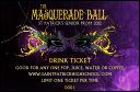 Masquerade Ball Drink Ticket