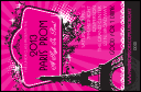 Paris Pink and Black Drink Ticket