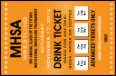 Versus Orange Drink Ticket