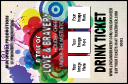 Color Circles Drink Ticket