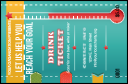 Fundraising Thermometer Drink Ticket