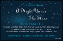 Star Theme Drink Ticket