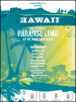 Hawaii Luau Flyer
