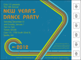 Retro Rainbow Flyer Logo