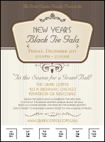 Classic Brown Pinstripe Logo Flyer