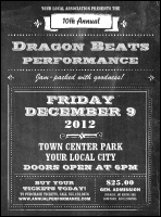 Retro Chalkboard Flyer