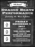 Retro Chalkboard Logo Flyer