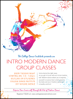 Modern Dance White Flyer