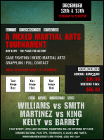 Contemporary Mixed Martial Arts Flyer