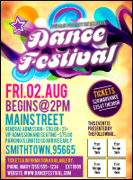 Disco Dance Festival Flyer