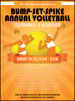 Volleyball Sun Rays Flyer