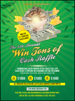 Cash Raffle Green Flyer