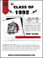 Class Reunion Mascot Red Flyer