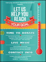 Fundraising Thermometer Flyer