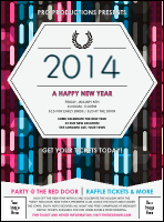 Year Neon Lights Flyer
