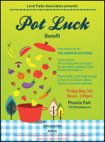 Potluck Benefit Flyer