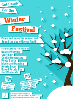 Winter Cut Paper Flyer