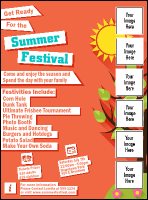 Summer Cut Paper Flyer