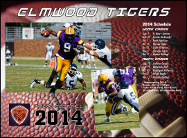 American Football Schedule Flyer