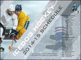 Ice Hockey Schedule Flyer