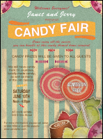 Retro Candy Flyer