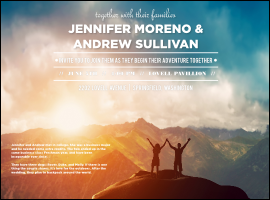 Outdoors Wedding Flyer