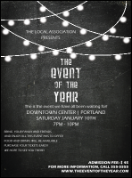 All Purpose Chalkboard Black and White Flyer