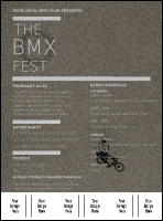 BMX Logo Flyer