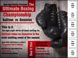 Boxing Gloves Flyer