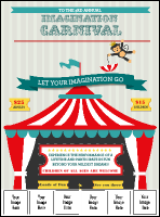 Carnival Monkey Logo Flyer