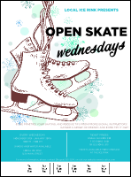 Ice Skating Logo Flyer