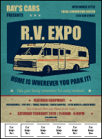 RV Expo Logo Flyer