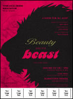 Beauty & The Beast Logo Flyer