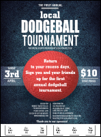 Dodgeball Logo Flyer