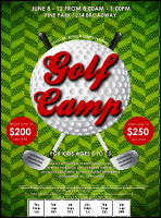 Golf Camp Logo Flyer