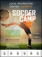 Soccer Camp Logo Flyer