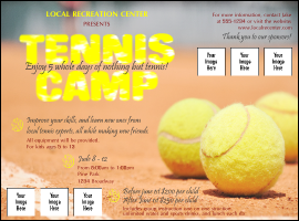 Tennis Camp Logo Flyer