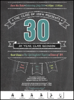 Class Reunion Logo Flyer