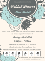 Blue Flower Logo Flyer