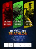 Triathlon Logo Flyer