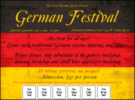 German Flag Logo Flyer