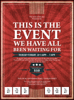 Retro Sunburst Logo Flyer