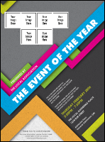 Retro Colors Logo Flyer